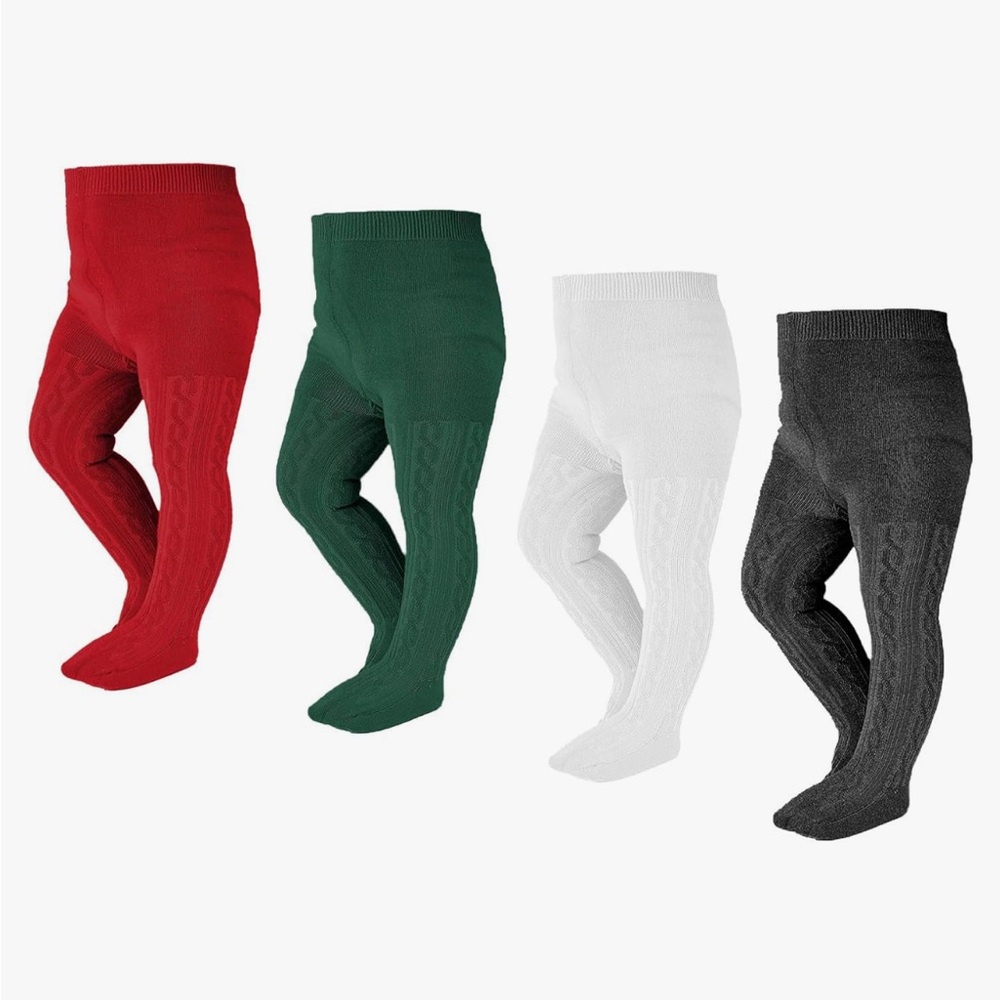 Baby Girl Tights Thick Cable Knit Leggings Stockings Cotton Pantyhose 0-3 month